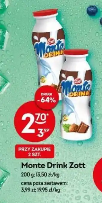 Żabka Monte Drink Zott 200 g oferta