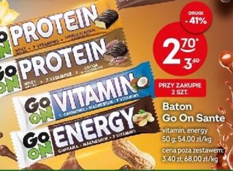 Żabka Baton Go On Sante 50 g oferta