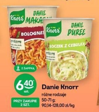 Żabka Danie Knorr 50-71 g oferta