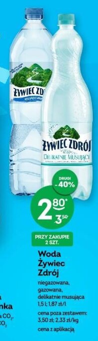 Żabka Woda Żywiec Zdrój 1,5 l oferta