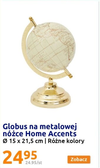 Action Globus na metalowej nóżce Home Accents oferta
