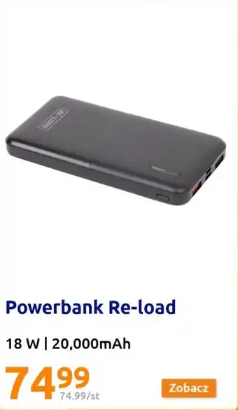 Action Powerbank Re-load 18 W | 20,000 mAh oferta