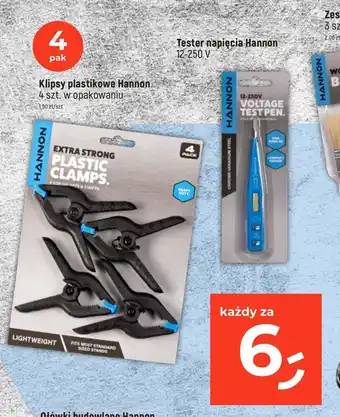 Dealz Klipsy plastikowe Hannon. 4 szt. / opak. oferta
