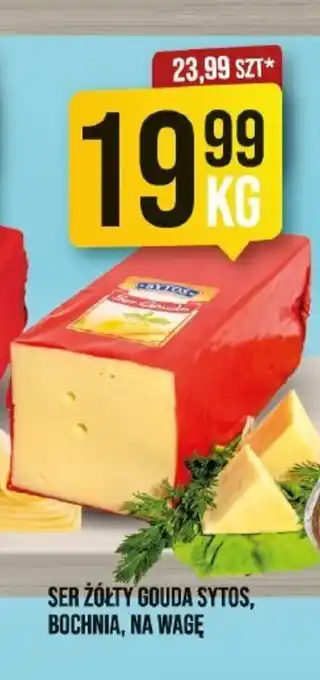 Market Jan SER ZÓŁTY GOUDA SYTOS, BOCHNIA, NA WAGĘ oferta