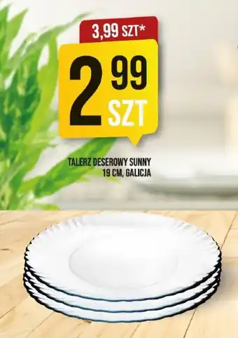 Market Jan TALERZ DESEROWY SUNNY 19 CM, GALICJA oferta