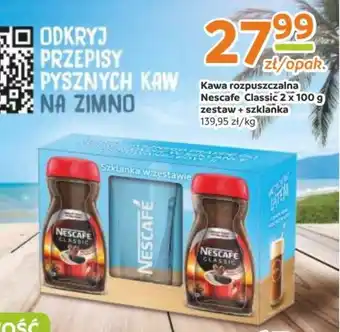 Gama Kawa rozpuszczalna Nescafe Classic 2 x 100 g zestaw + szklanka oferta