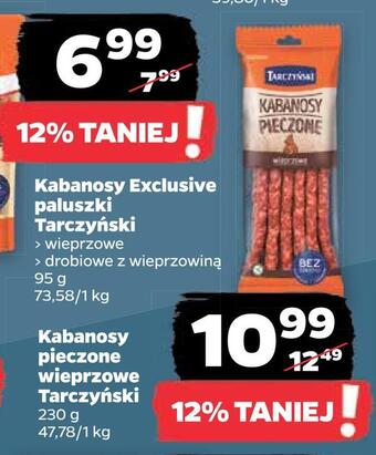 Netto Kabanosy pieczone wieprzowe tarczyński oferta