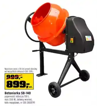 OBI Betoniarka oferta
