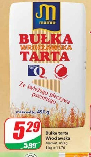 Dino Mamut bułka tarta wrocławska 450 g oferta