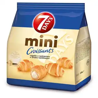 Żabka 7 days mini rogaliki z nadzieniem o smaku waniliowym 185 g oferta