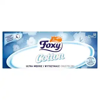 Rabat Foxy cotton ultra miękkie i wytrzymałe chusteczki 10 paczek oferta