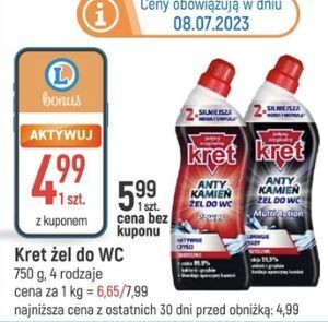 E.Leclerc Żel do wc multi action kret oferta