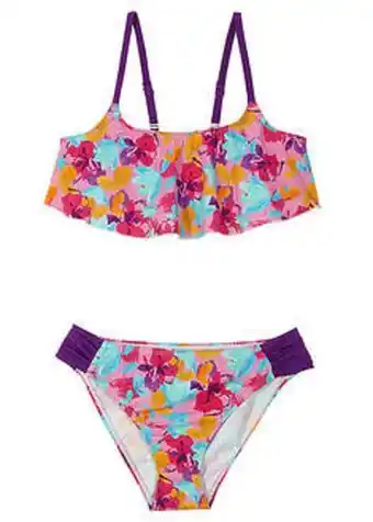 BonPrix Bikini dziewczęce (2 części), ze zrównoważonego materiału oferta