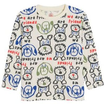 Smyk Cool club, bluzka chłopięca z długim rękawem, ecru oferta