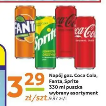 Gama Napój gaz. Coca Cola, Fanta, Sprite 330 ml oferta
