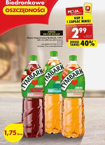 Biedronka Napój niegazowany Tymbark, 1,75 l oferta
