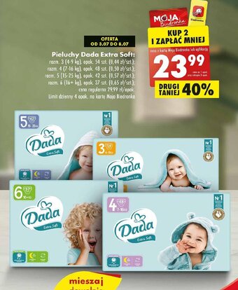 Biedronka Pieluchy Dada Extra Soft oferta
