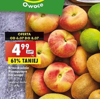 Biedronka Brzoskwinie Paraguayo 1kg oferta