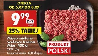 Biedronka Mięso mielone wołowe Kraina Mięs, 400 g oferta