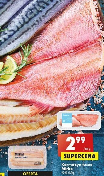 Biedronka Karmazyn tusza Mirko 100g oferta