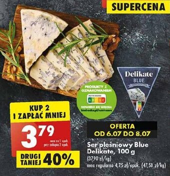 Biedronka Ser pleśniowy Blue Delikate, 100 g oferta