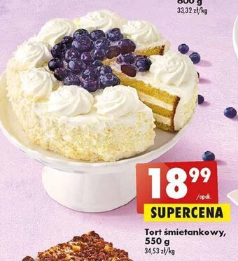 Biedronka Tort śmietankowy, 550 g oferta