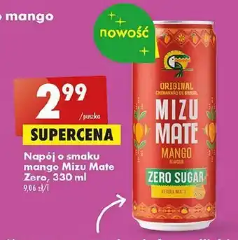 Biedronka Napój o smaku mango Mizu Mate Zero, 330 ml oferta