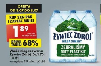 Biedronka Woda niegazowana Żywiec Zdrój, 6x1,75 l oferta