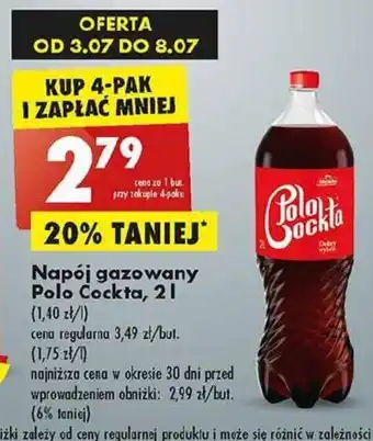 Biedronka Napój gazowany Polo Cockta, 2l oferta