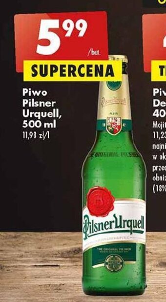 Biedronka Piwo Pilsner Urquell, 500 ml oferta
