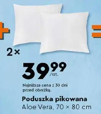 Biedronka Poduszka pikowana Aloe Vera, 70 × 80 cm oferta