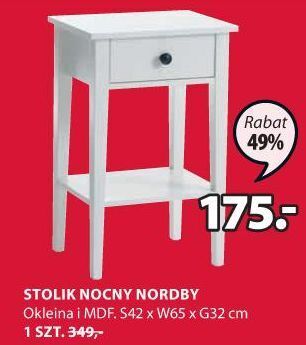 JYSK Stolik nocny nordby oferta