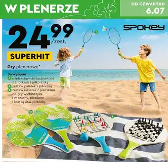 Biedronka Zestaw paletek + piłeczka oferta
