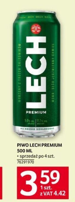 Selgros PIWO LECH PREMIUM 500 ML oferta