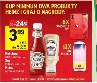 Intermarche Ketchup Heinz 220-342g oferta