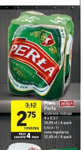 Intermarche Piwo Perła 500ml oferta