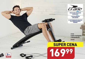 ALDI CRANE Ławka treningowa z ekspanderem oferta