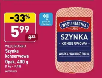 ALDI Szynka konserwowa Opak. 400 g oferta