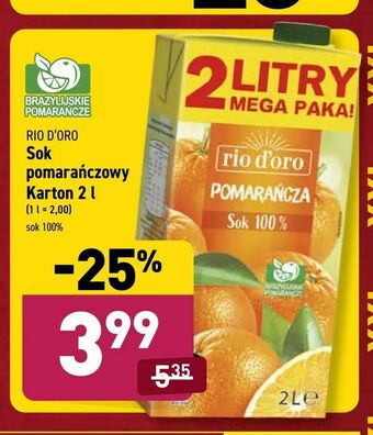 ALDI Sok pomarańczowy oferta