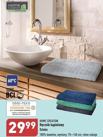 ALDI HOME CREATION Ręcznik kąpielowy oferta