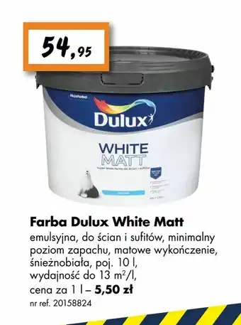 Bricoman Farba Dulux White Matt oferta