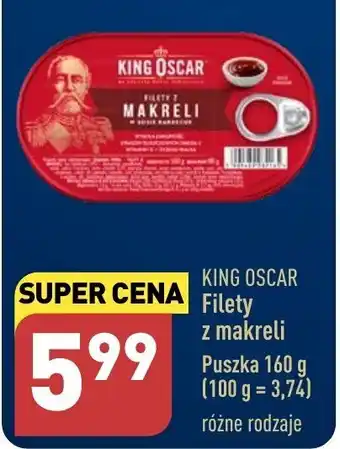 ALDI KING OSCAR Filety z makreli 160g oferta