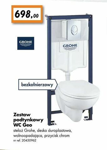 Bricoman Zestaw podtynkowy WC Geo oferta