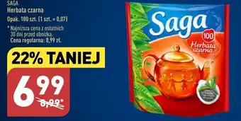 ALDI SAGA Herbata czarna 100 szt. oferta