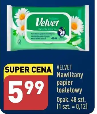 ALDI VELVET Nawilżany papier toaletowy 48 szt. oferta