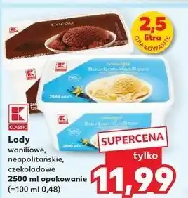 Kaufland Lody waniliowe oferta