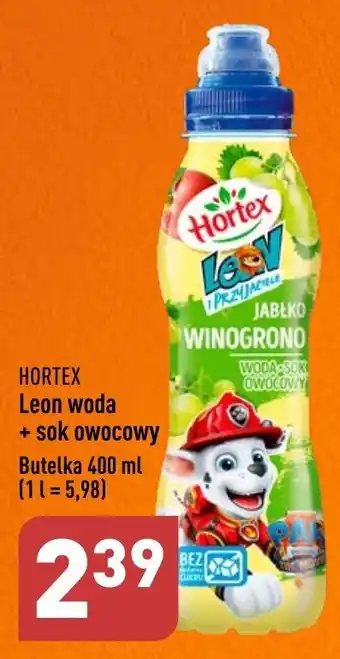 ALDI HORTEX Leon woda + sok owocowy 400 ml oferta