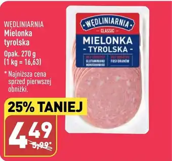 ALDI WĘDLINIARNIA Mielonka tyrolska 270 g oferta