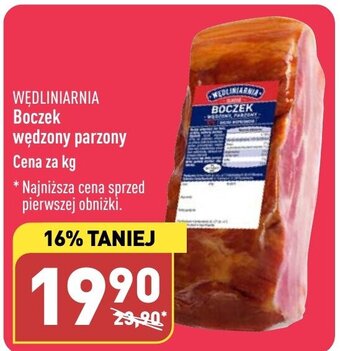 ALDI Boczek wędzony parzony 1 kg oferta