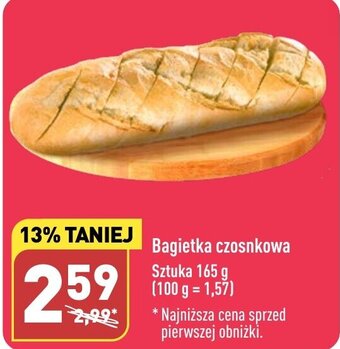 ALDI Bagietka czosnkowa 165 g oferta